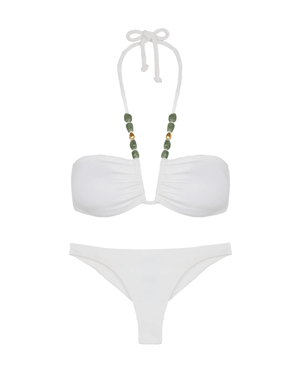 Firenze Basic Cheeky Bottom White - Bikini Bottom