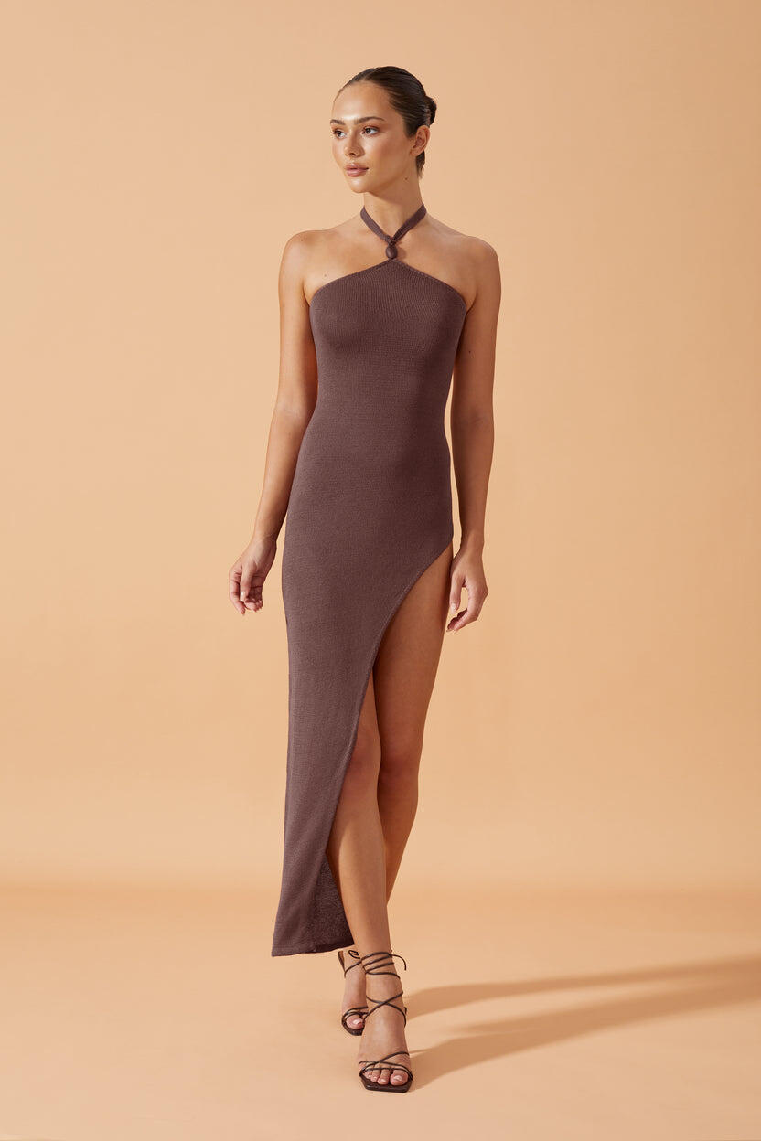 Prisha Dress Coconut Husk - Dress