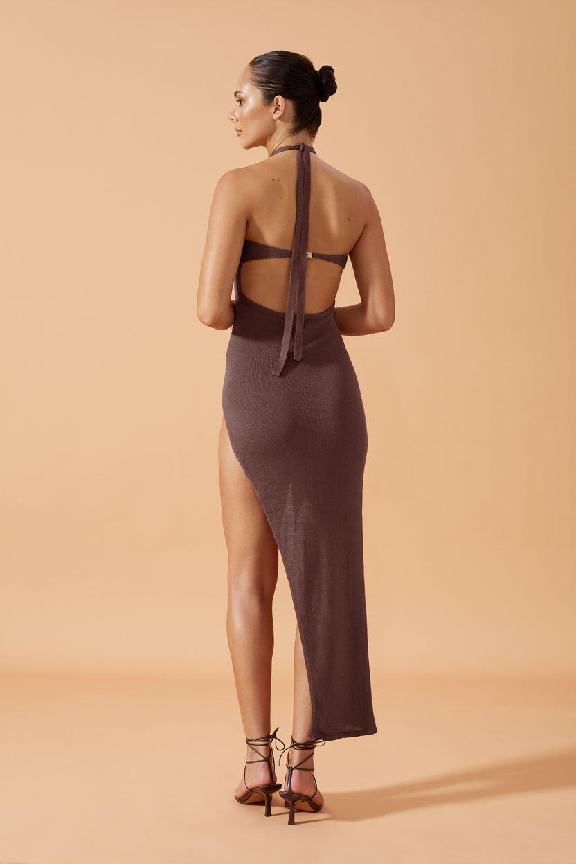 Prisha Dress Coconut Husk - Dress