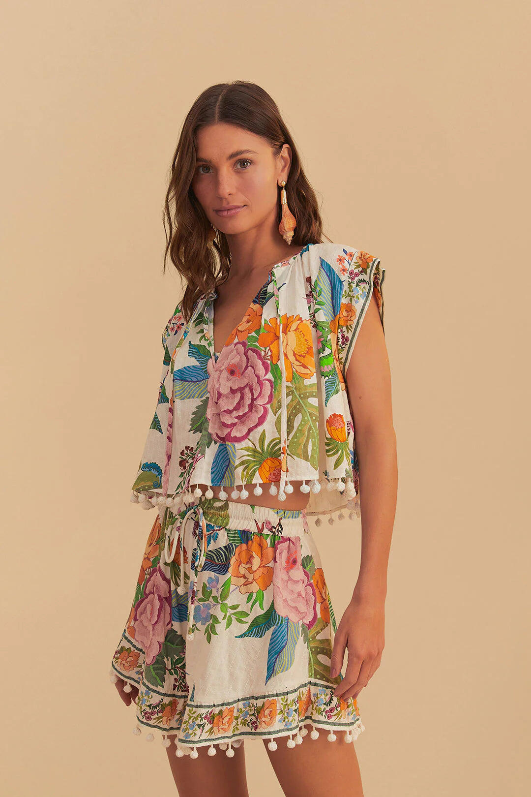 Off White Sweet Bloom Short