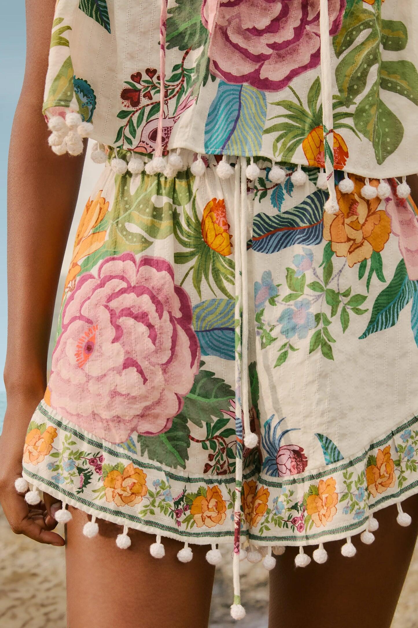 Off White Sweet Bloom Short