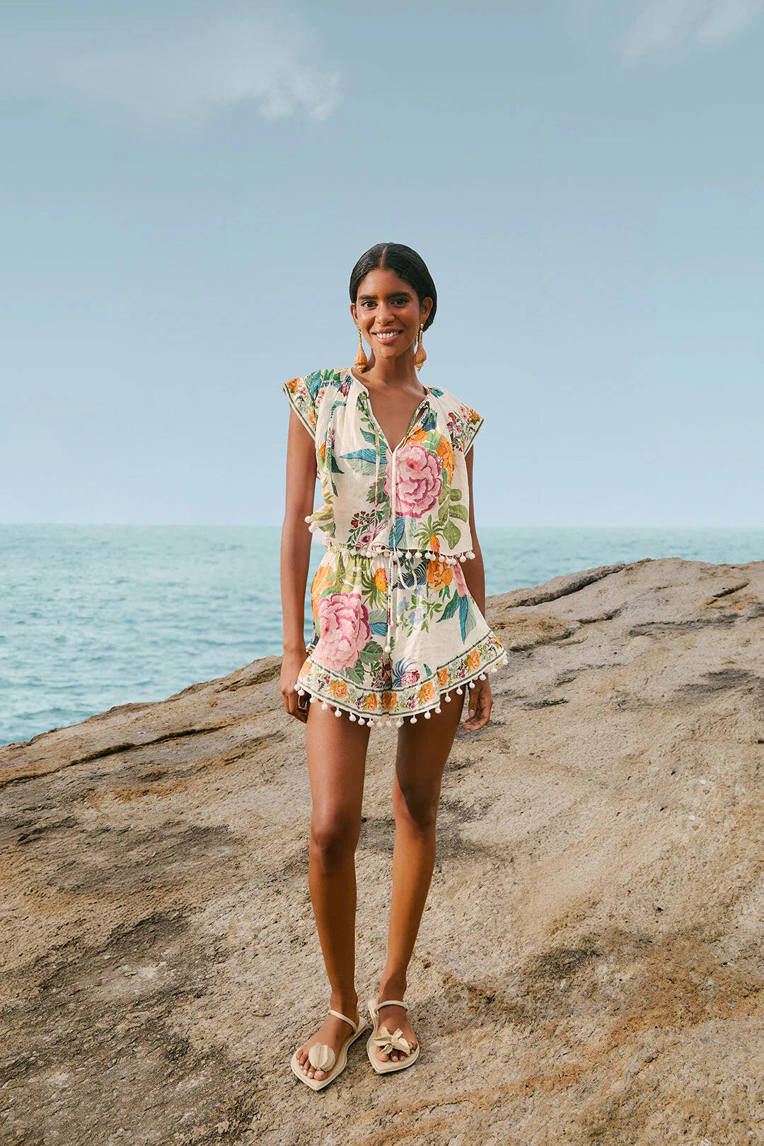 Off White Sweet Bloom Short