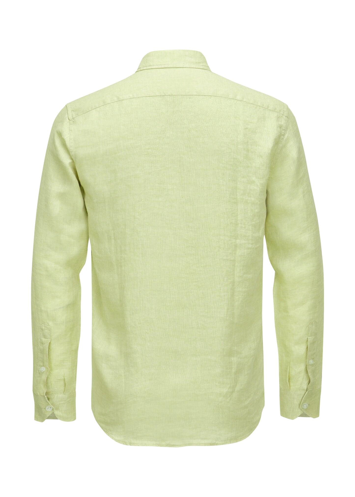 Antonio Linen Long Sleeve Shirt Pistachio