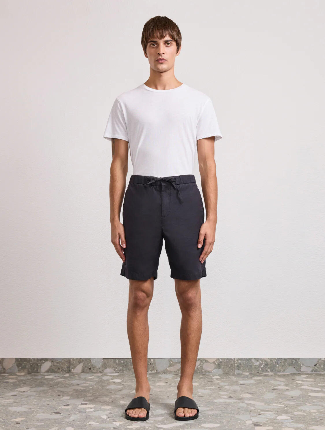 Felipe Linen Shorts Black - Linen Shorts