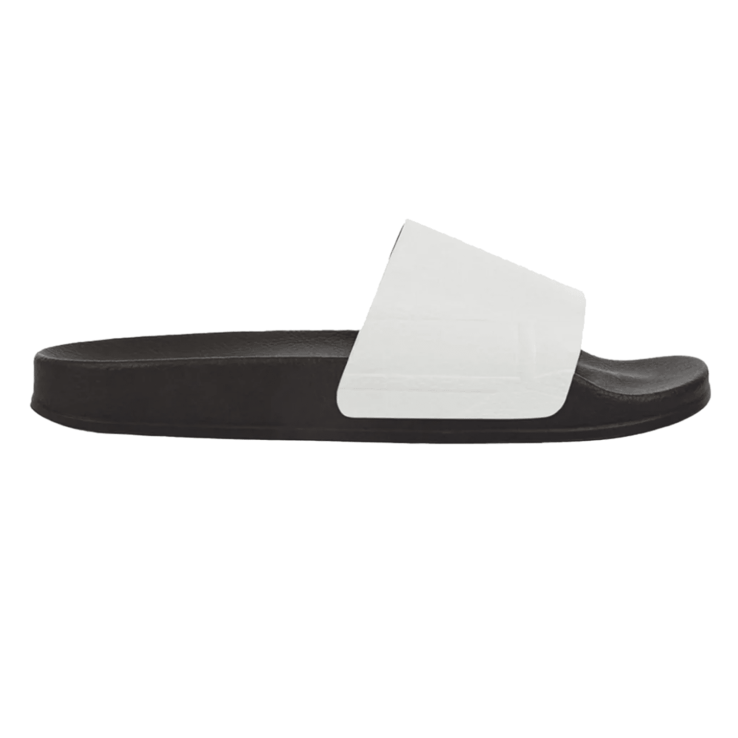 Humberto Suede Sliders - White And Black