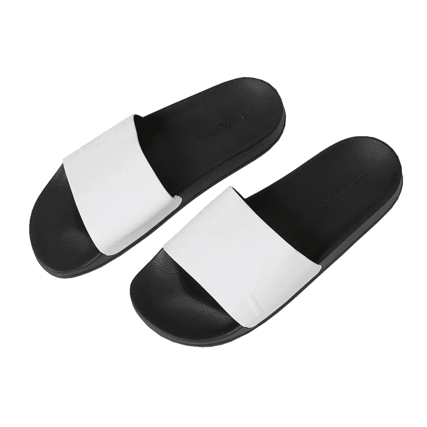 Humberto Suede Sliders - White And Black