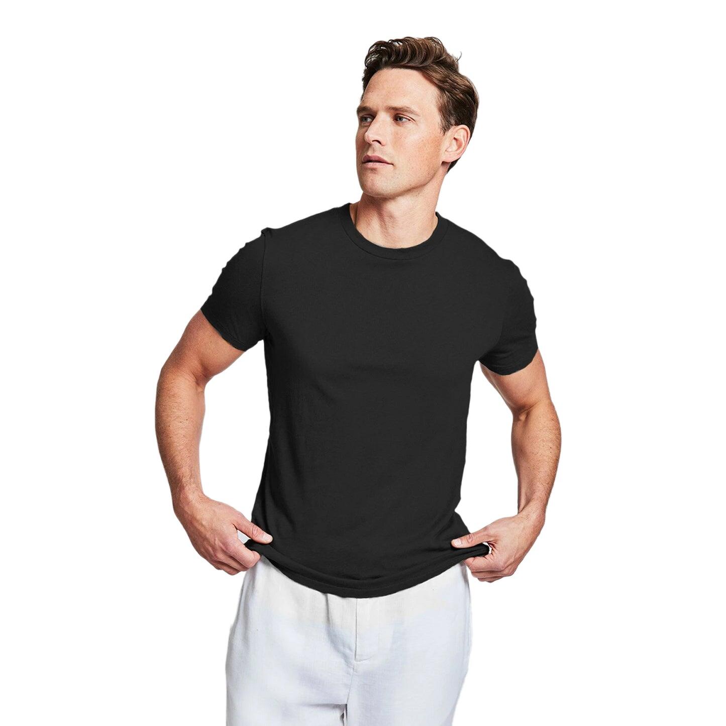 Black Crew Neck T Shirt