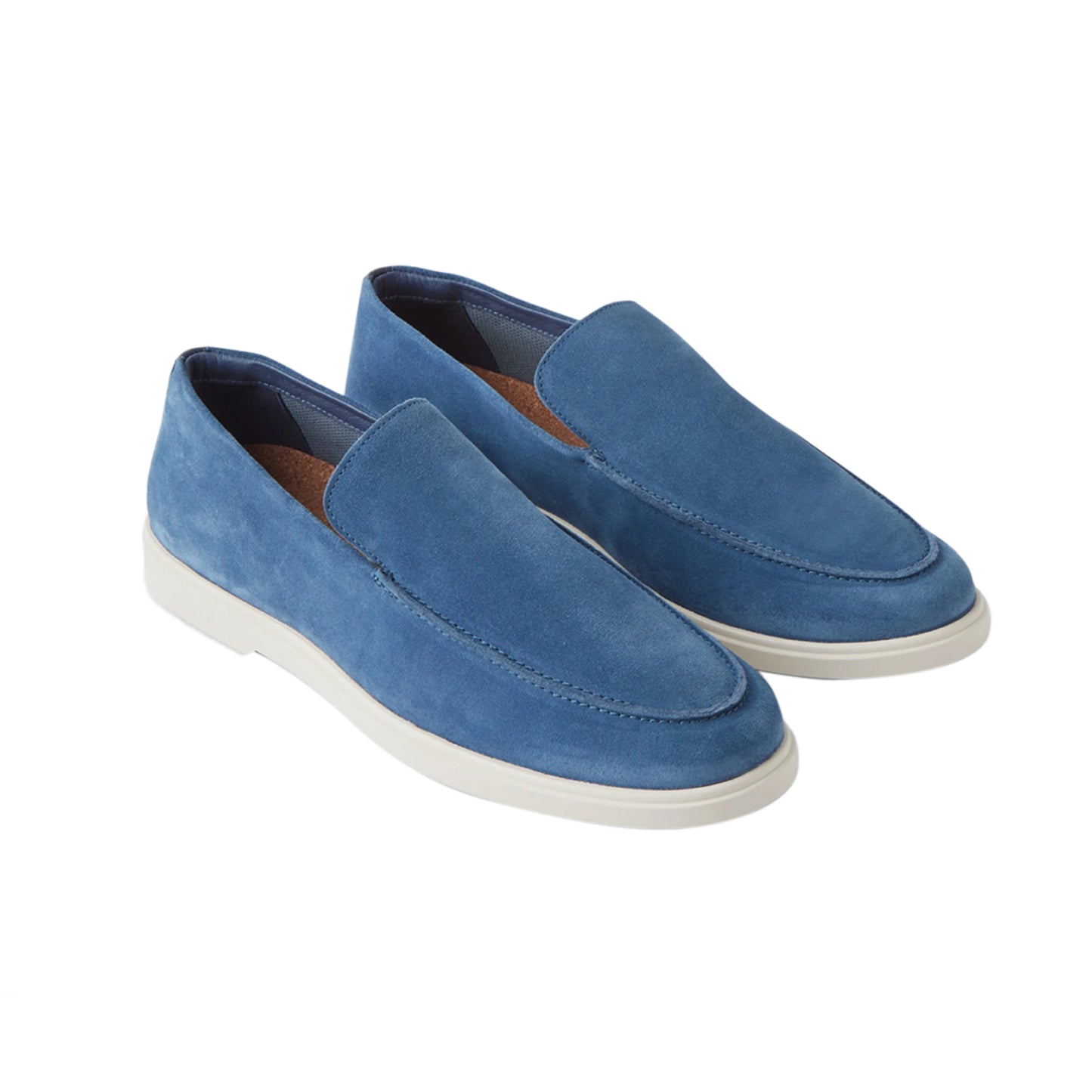 Blue moccasins mens top