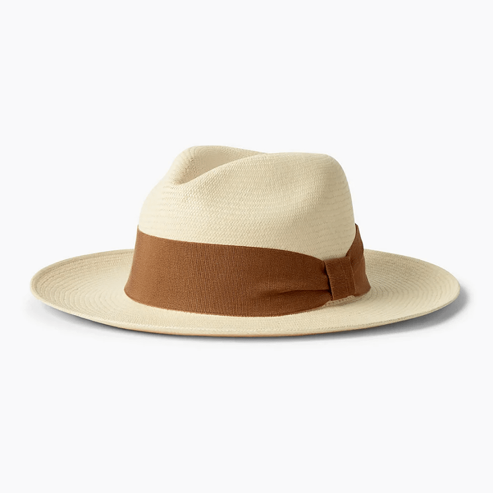 Rafael Panama Hat Wide Ribbon Terracotta - Hat