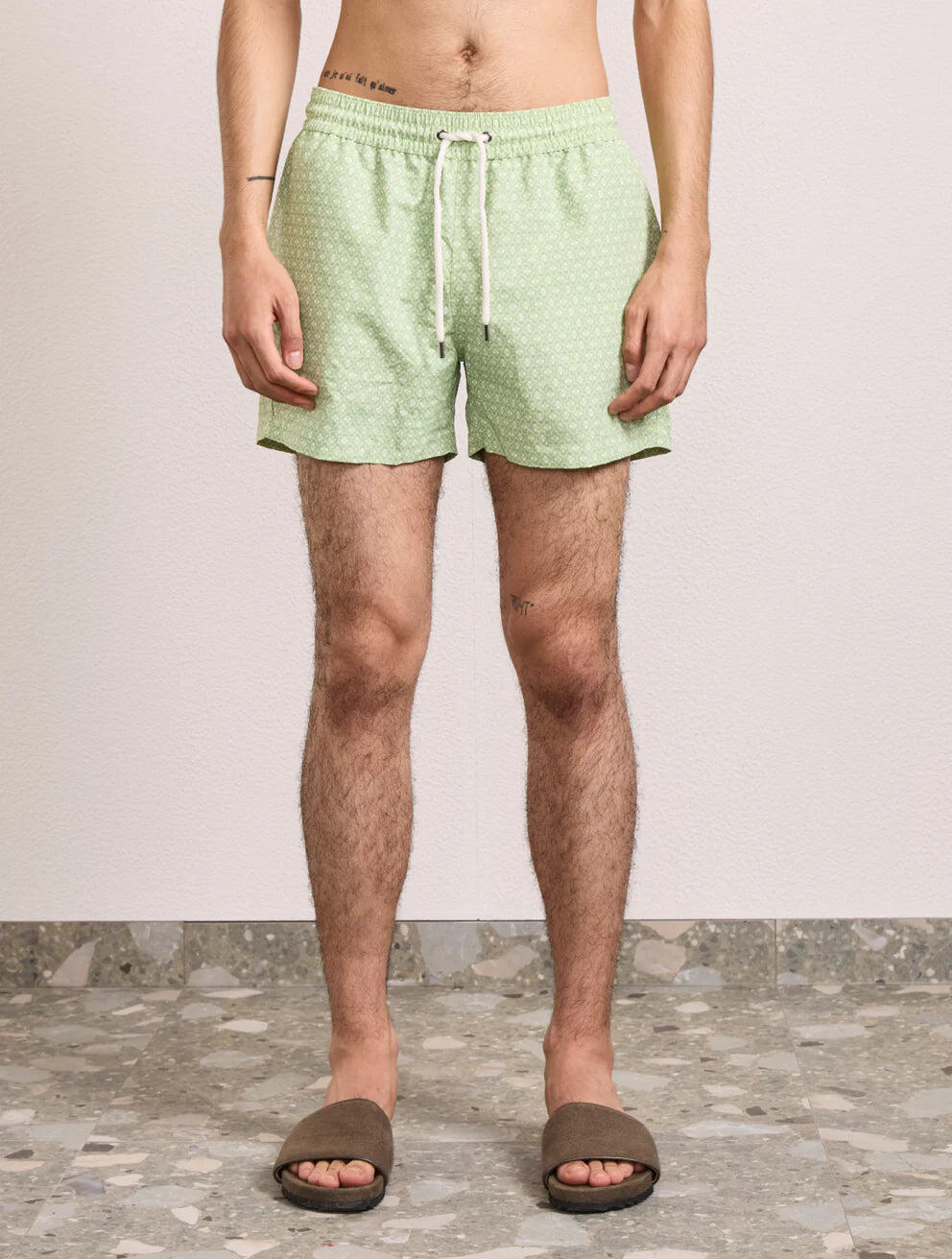 Rio Swim Short Ipanema Micro Print Pistachio