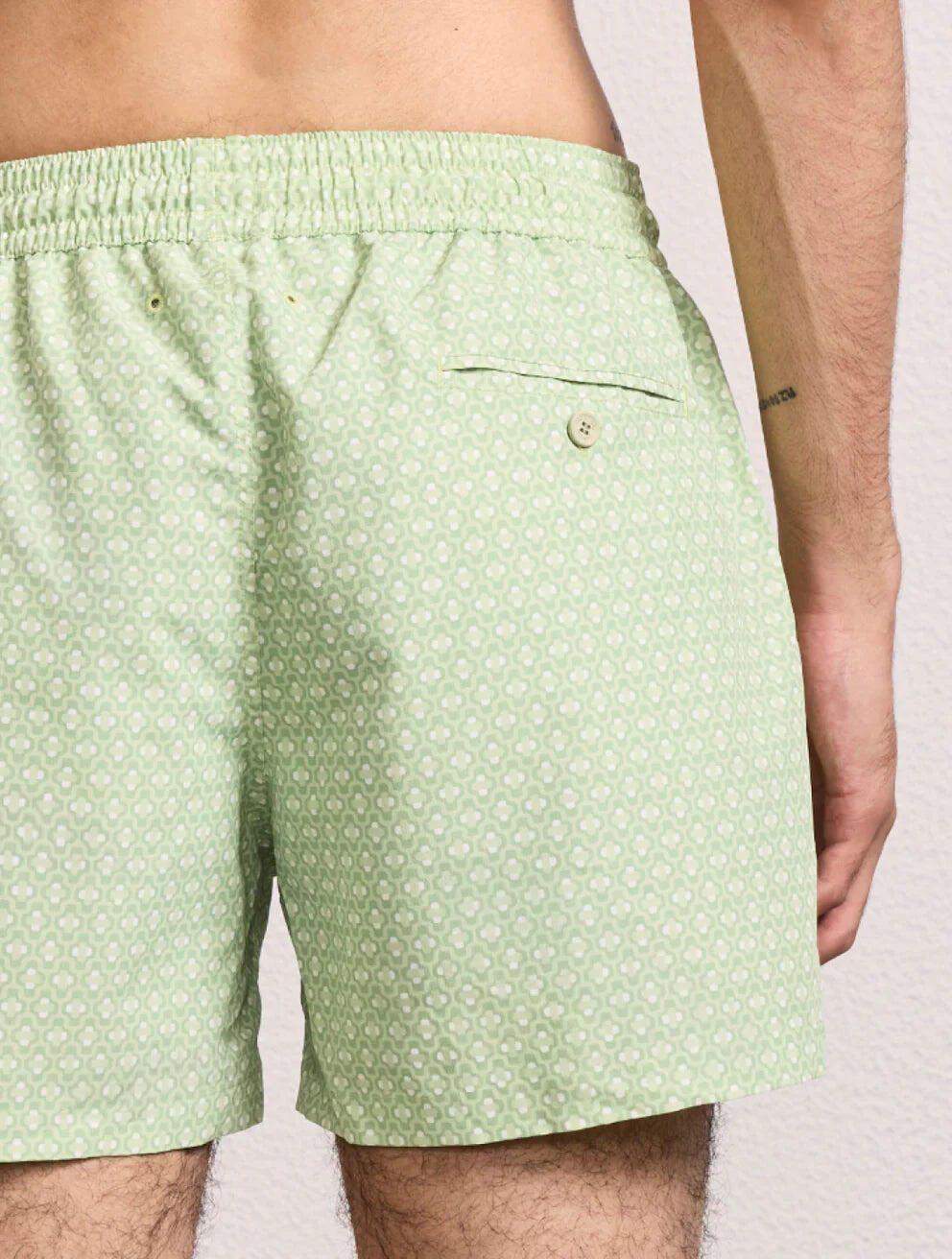 Rio Swim Short Ipanema Micro Print Pistachio