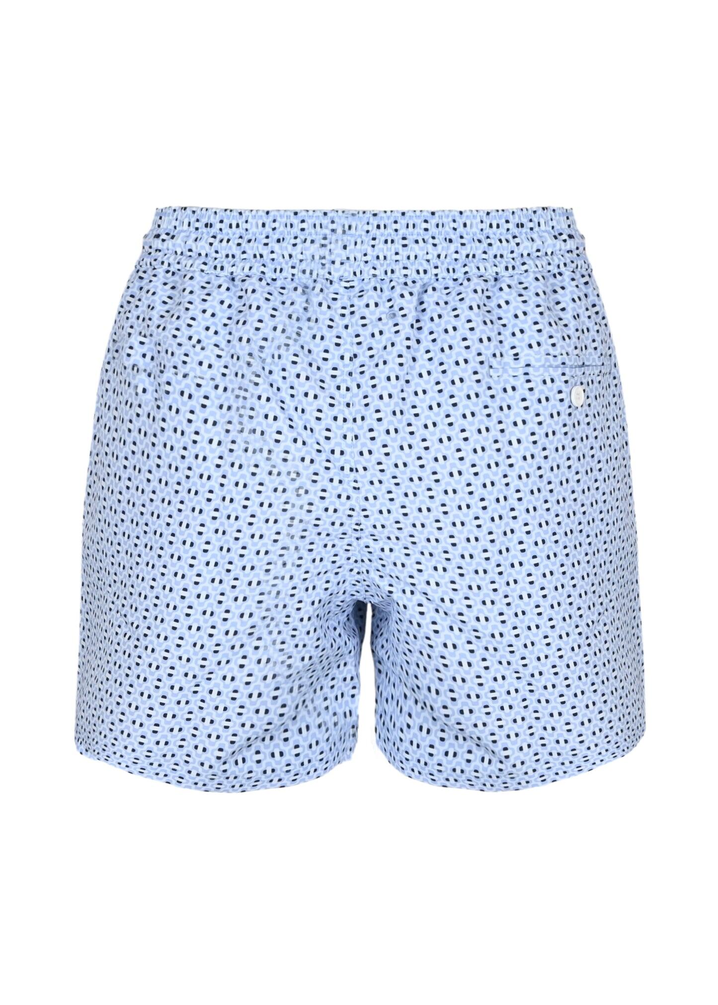 Rio Swim Short Ipanema Powder Blue & Charcoal Blue