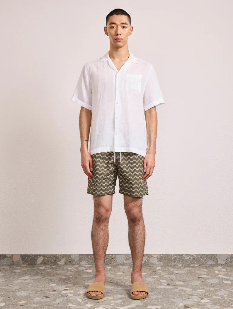 Santos Swim Short Copa Raio Do Sol Dark Olive & Dried Moss
