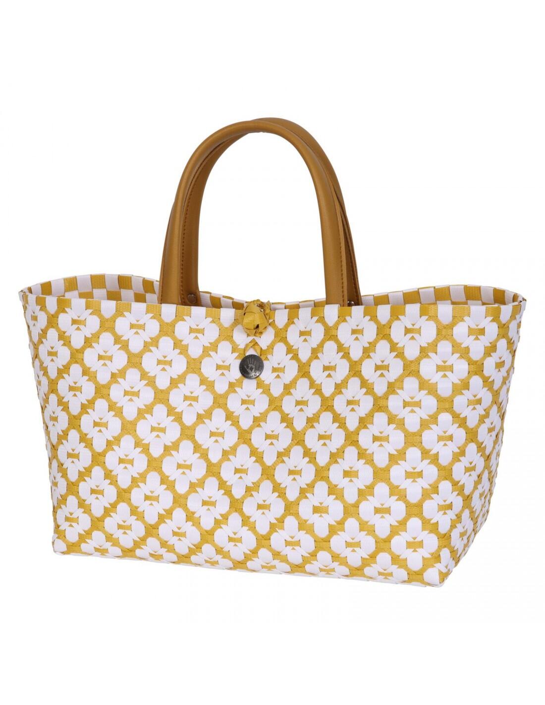 Mini Motif Bag Mustard With White Pattern