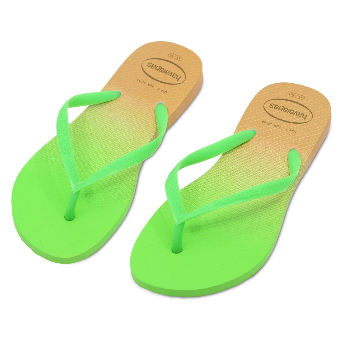 Havaianas Slim Gradient White/Flourescent Electric - Shoes