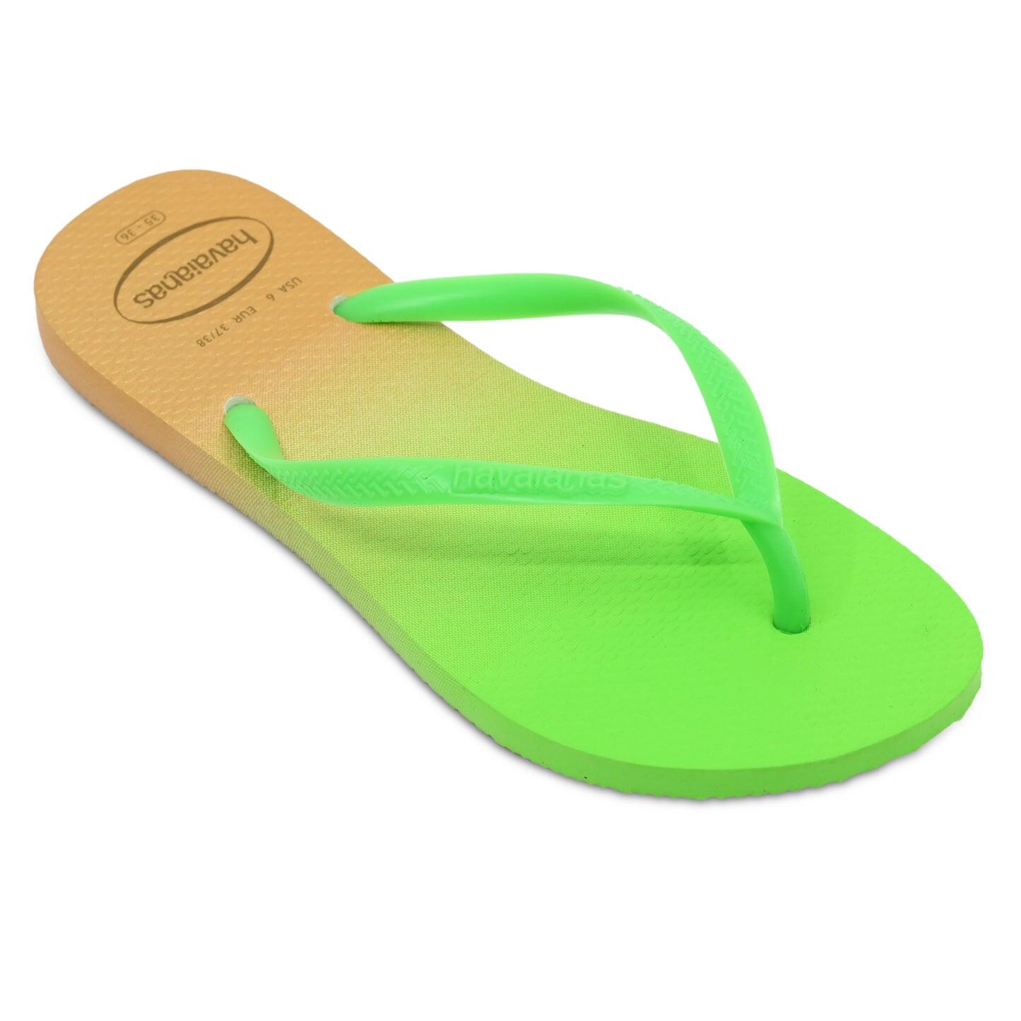 Havaianas Slim Gradient White/Flourescent Electric - Shoes