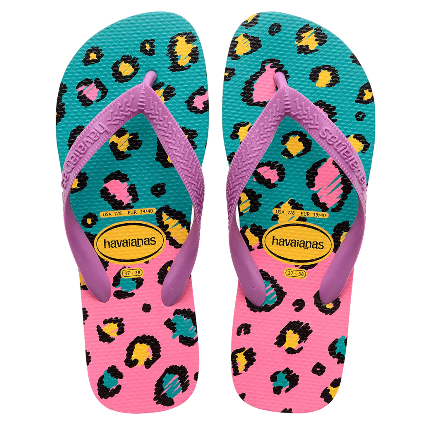 Havaianas Animal Print Blue/Pink - Shoes