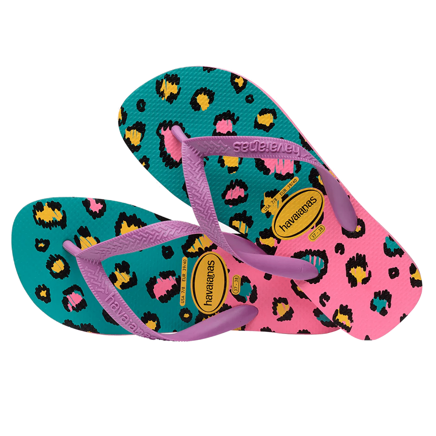 Havaianas Animal Print Blue/Pink - Shoes
