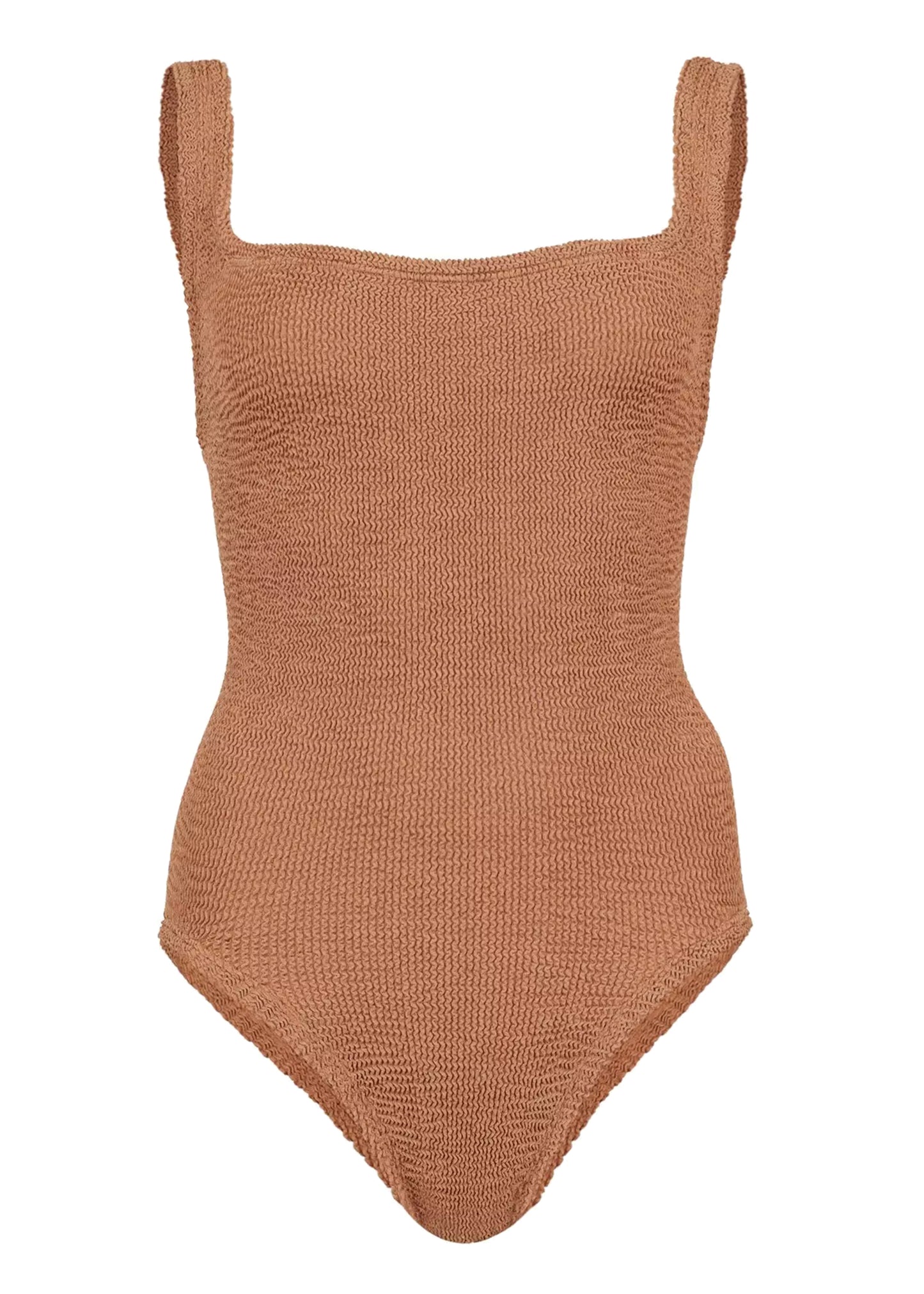 Classic Square Neck Swim Metallic Cocoa