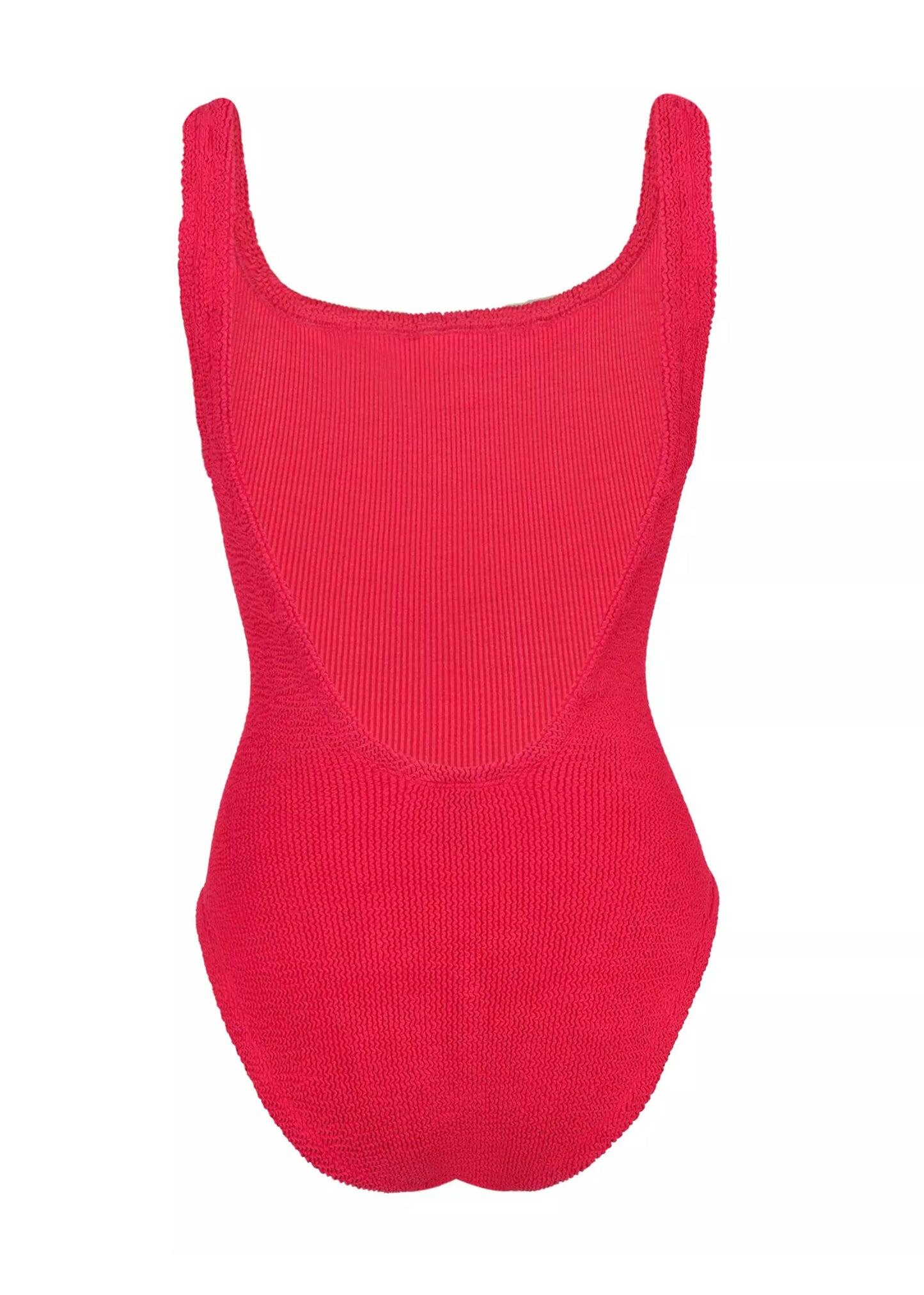 Classic Square Neck Swim Red