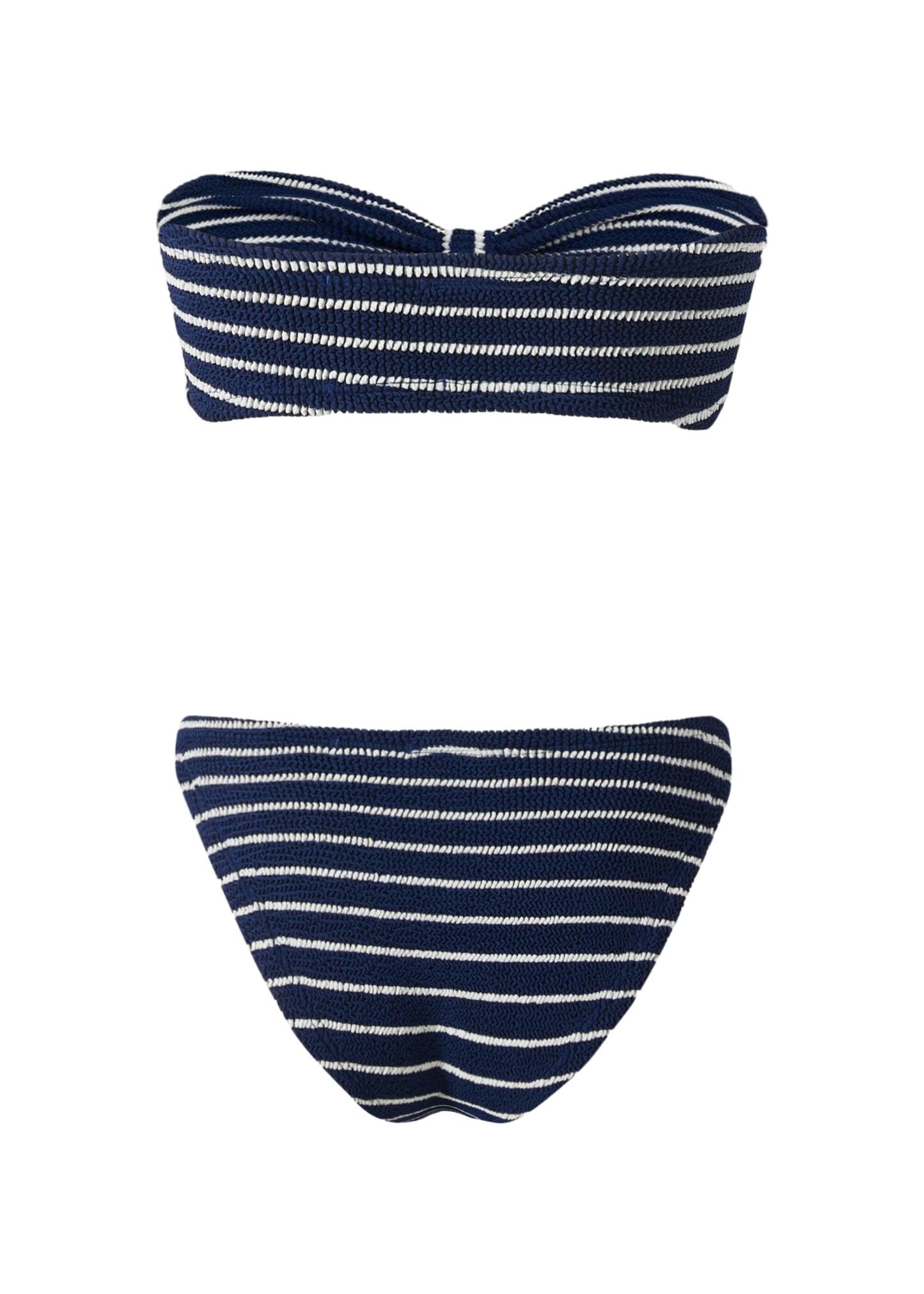 Coverage Jean Bikini Navy/White - ONE SIZE - Bikini