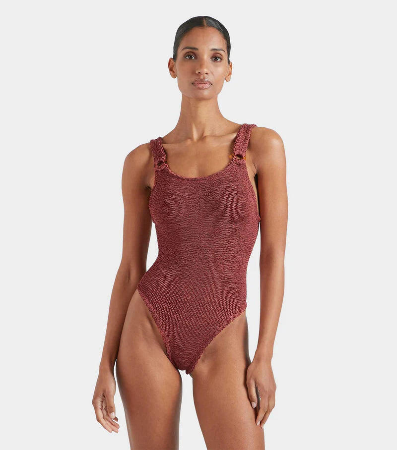 Domino Swim Metallic Rosewood