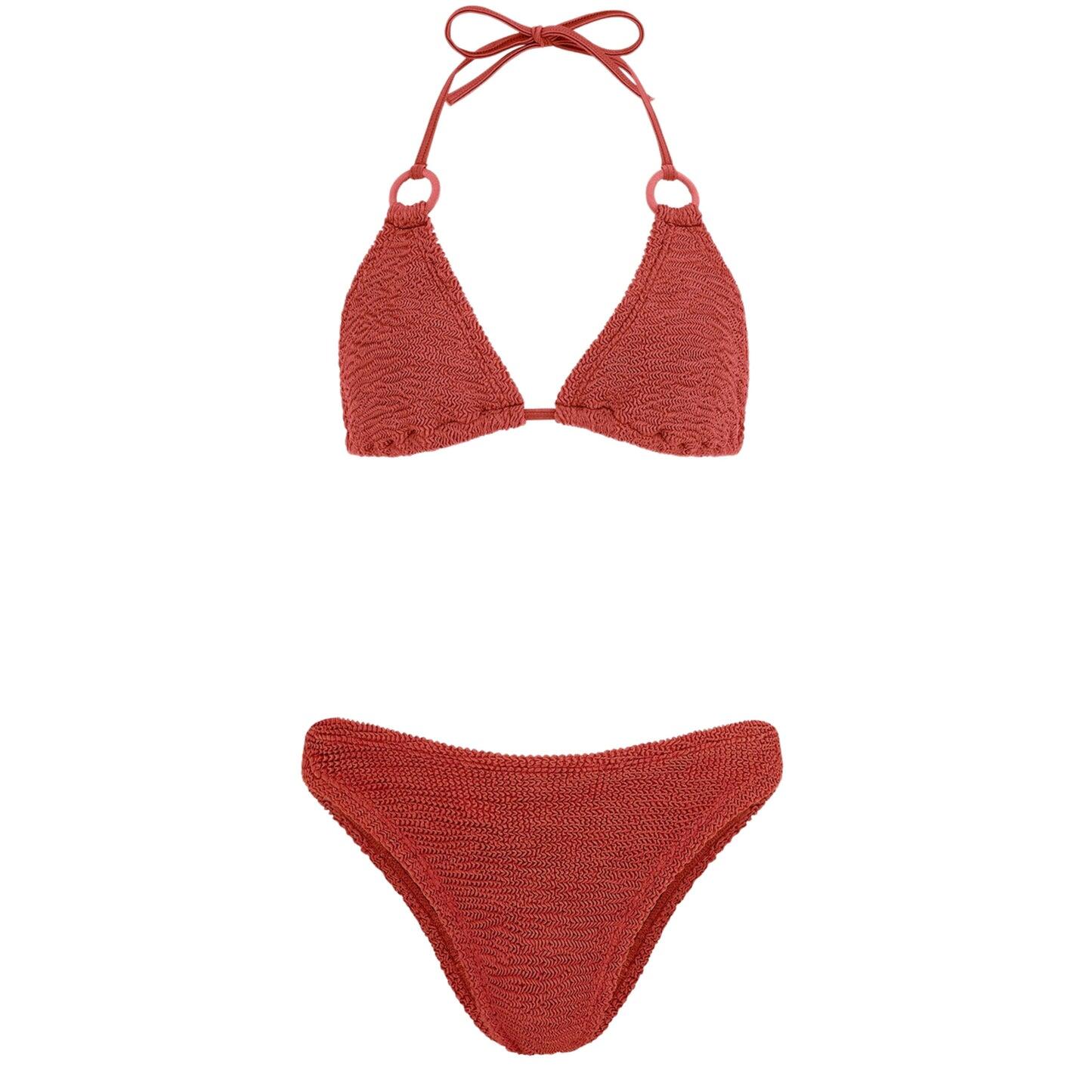 Eva Bikini Metallic Rosewood - ONE SIZE - Bikini