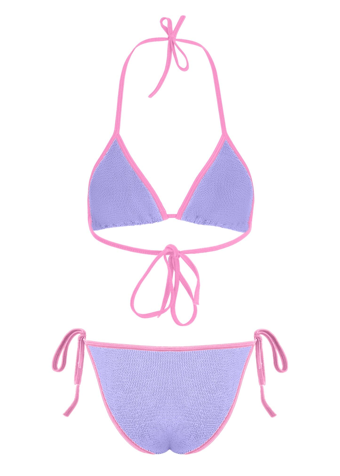 Gina Bikini Contrast Lilac/Bubblegum