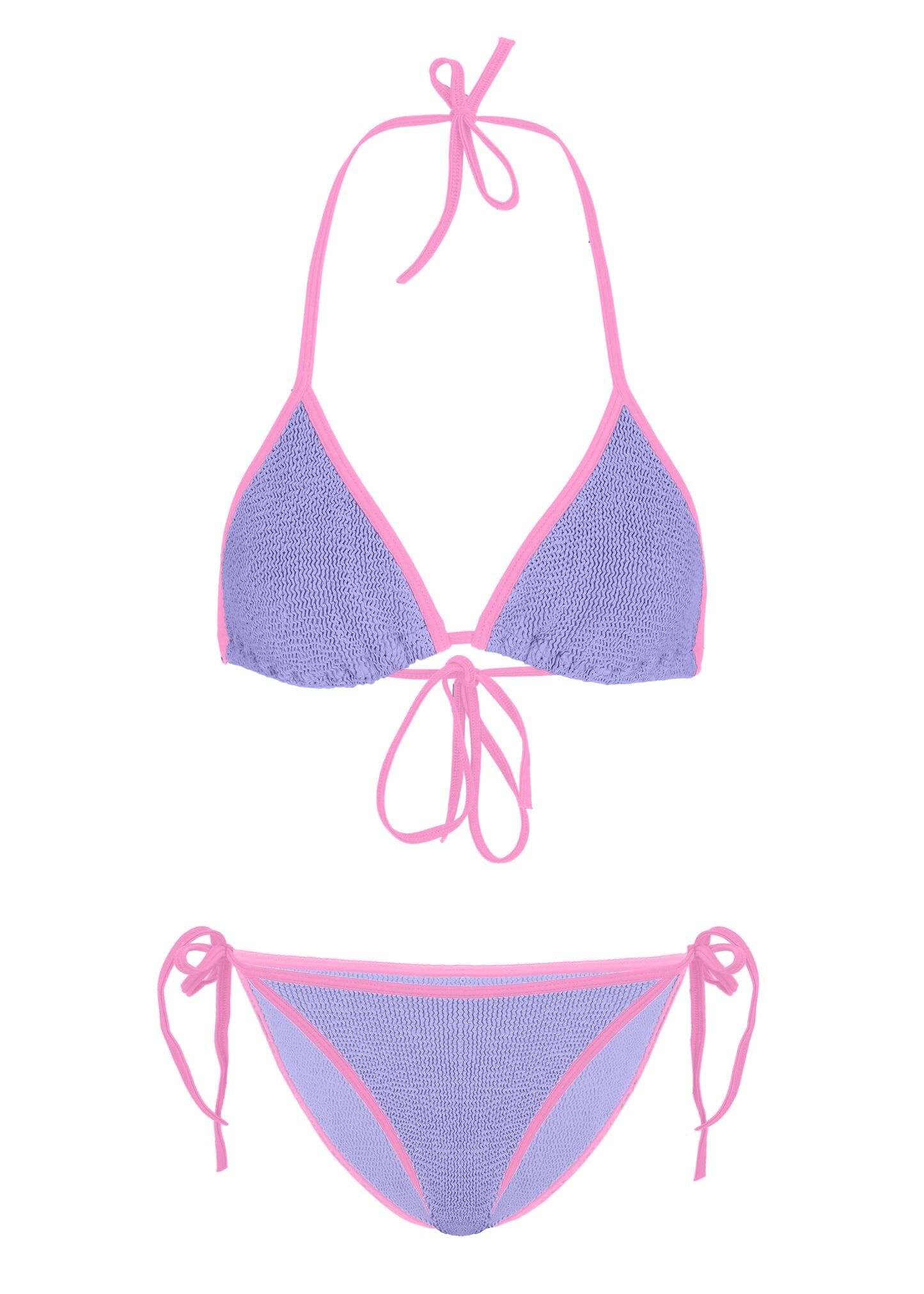 Gina Bikini Contrast Lilac/Bubblegum