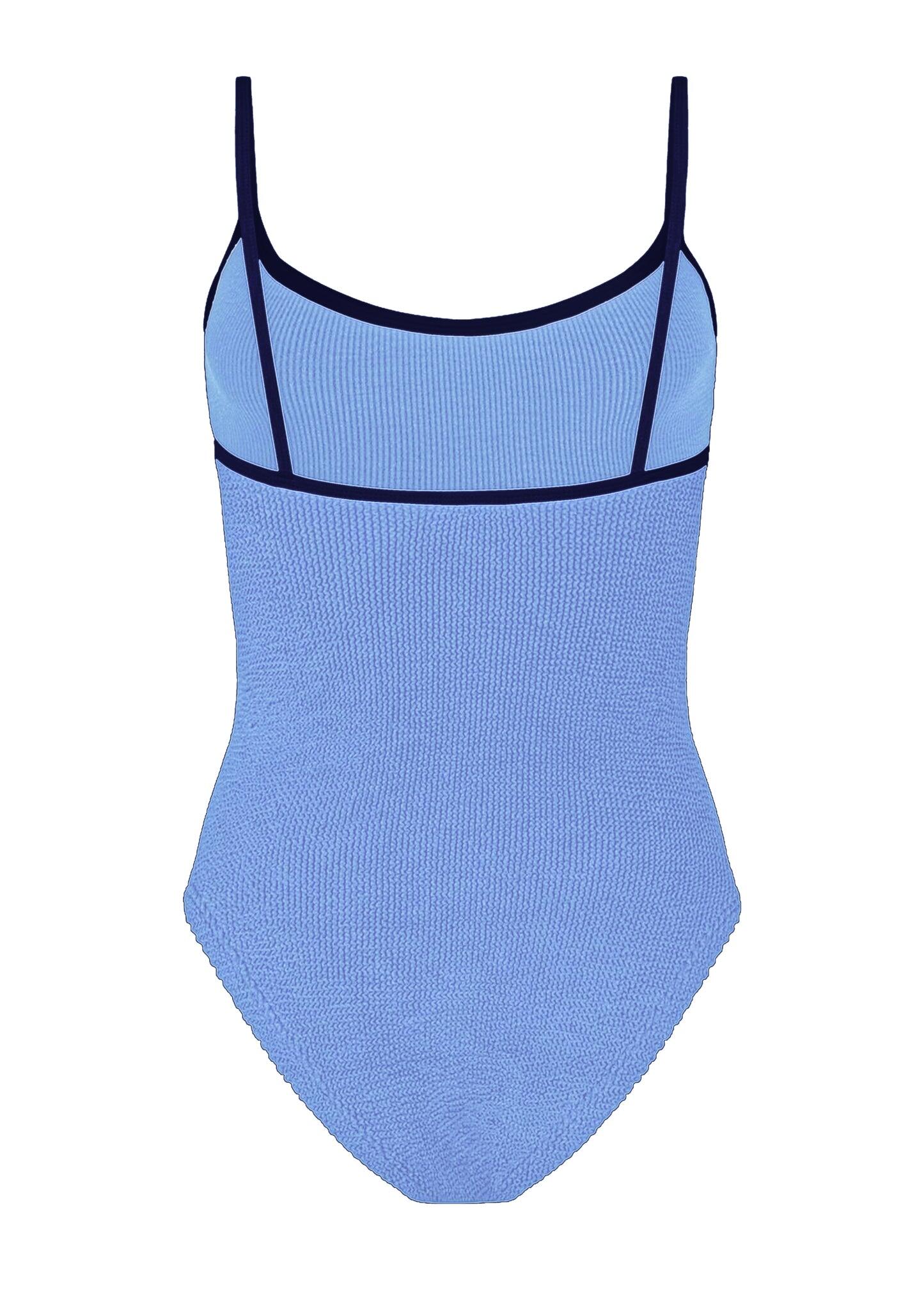 Pamela Swim Contrast Cornflower/Navy