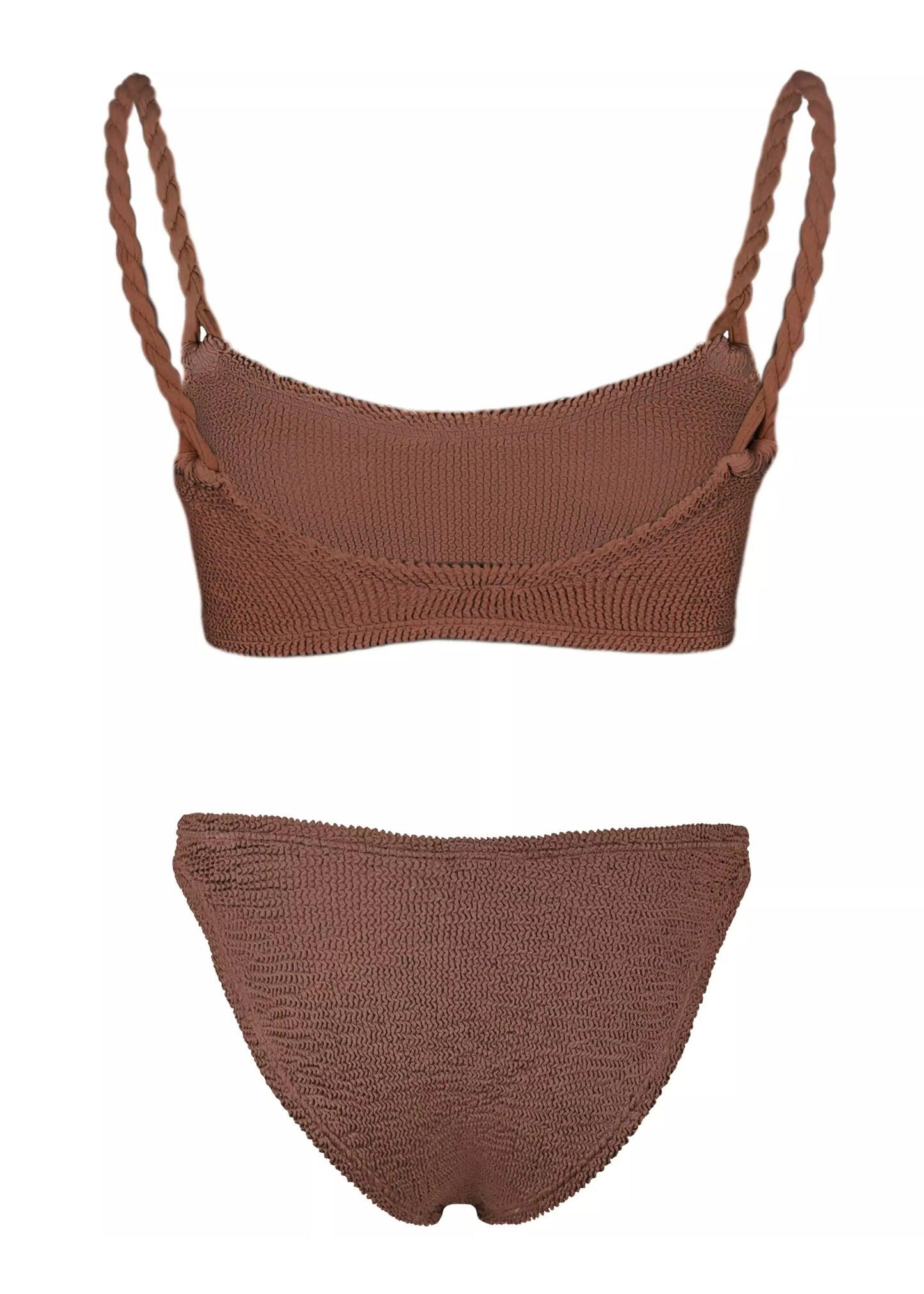 Phoebe Bikini Metallic Chocolate