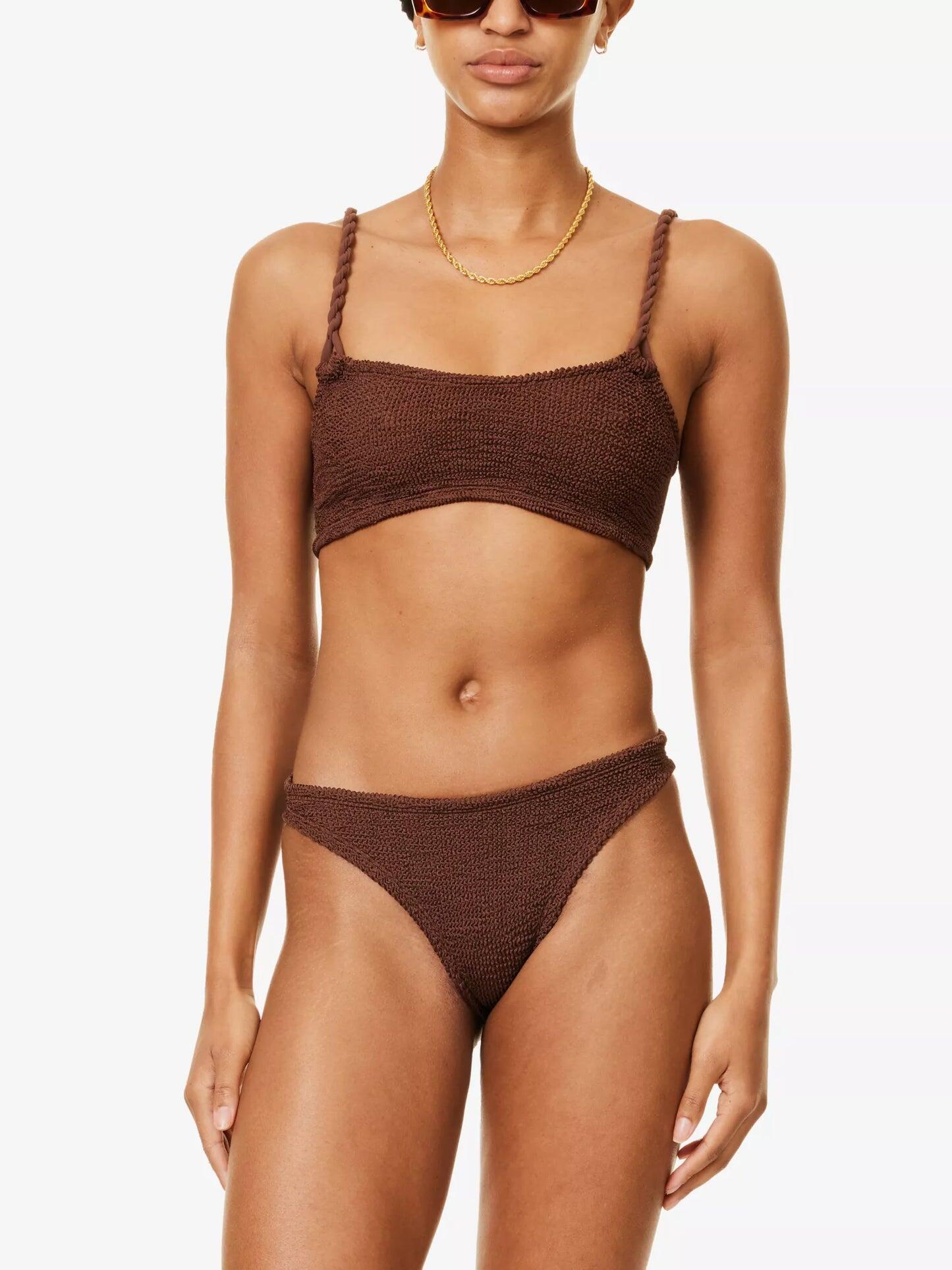 Phoebe Bikini Metallic Chocolate