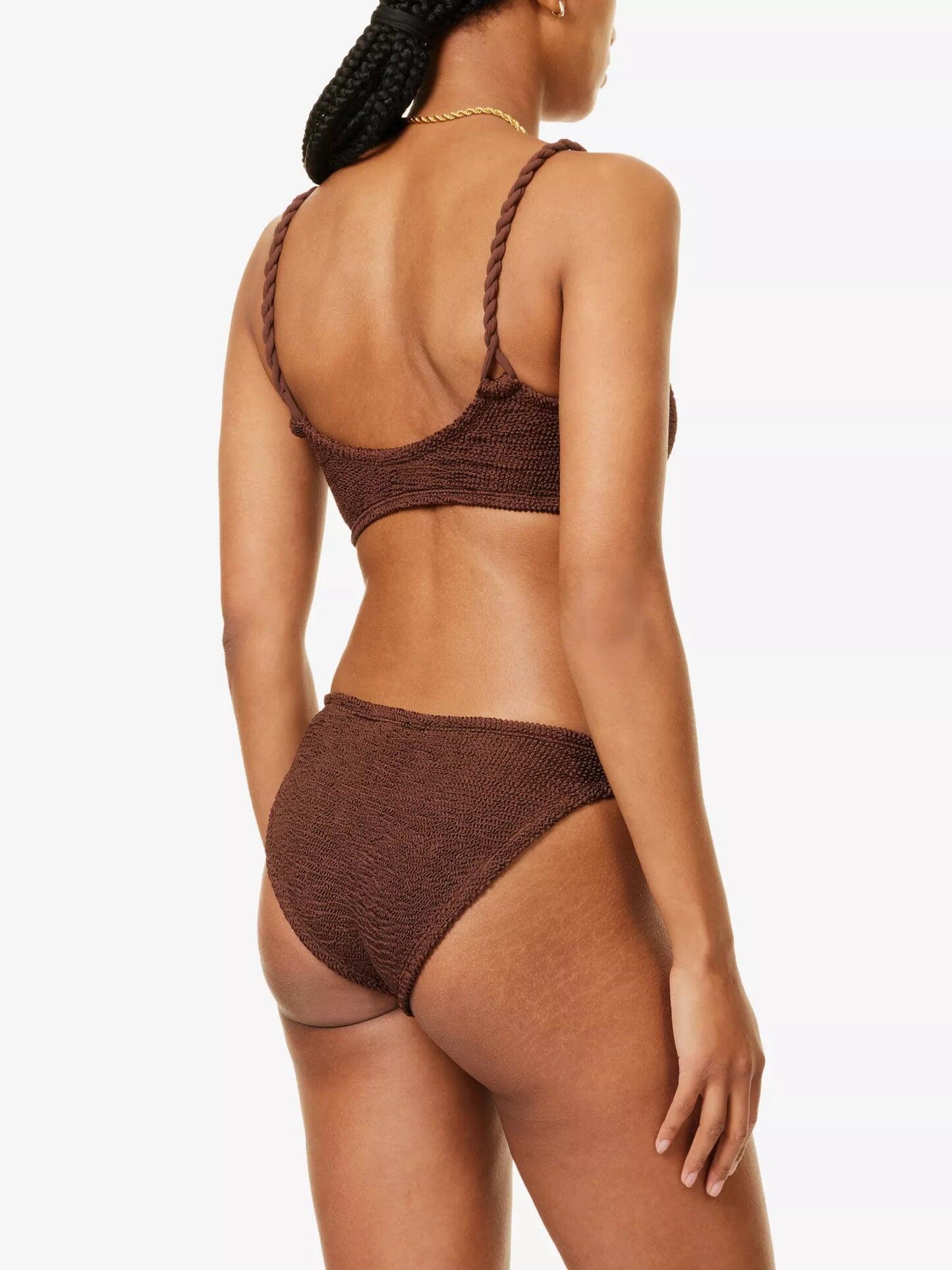 Phoebe Bikini Metallic Chocolate