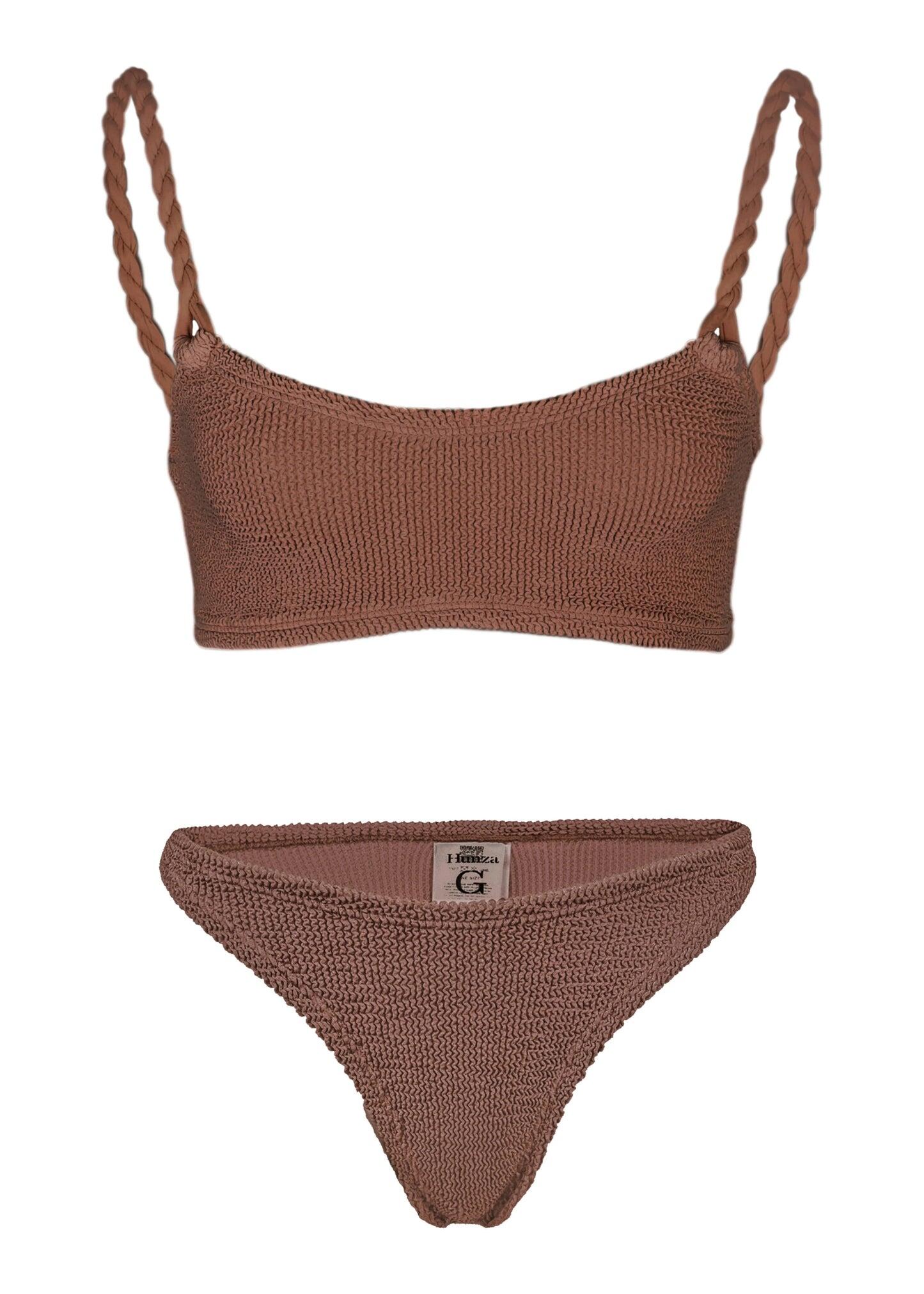 Phoebe Bikini Metallic Chocolate
