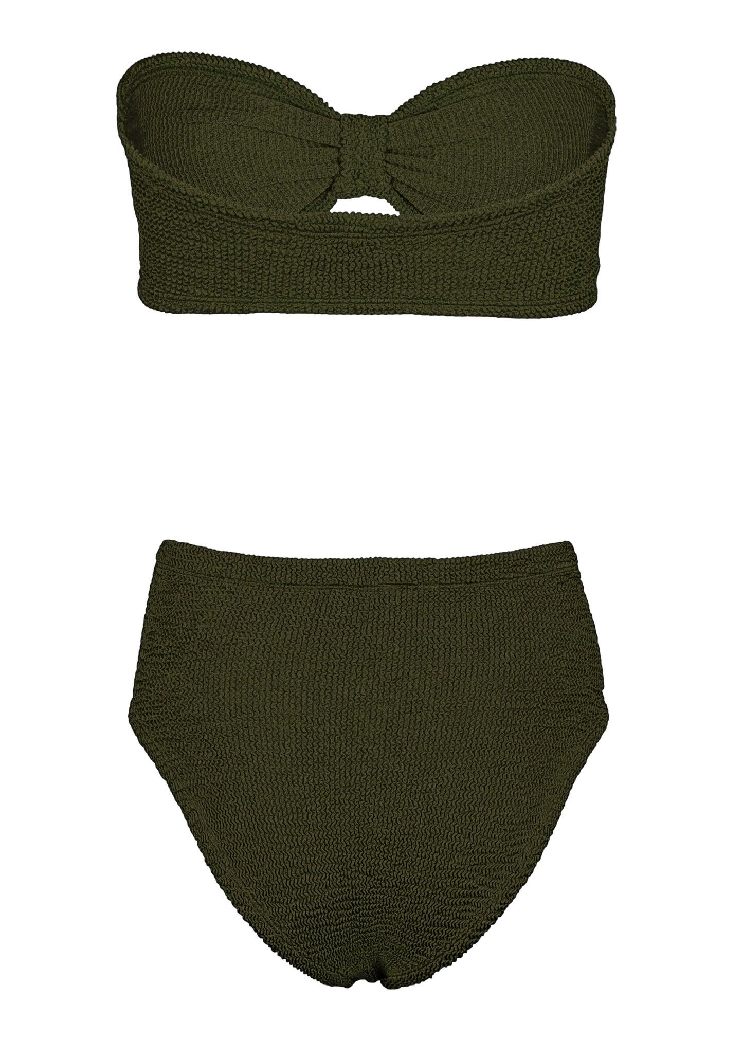 Ruby Bikini Metallic Khaki