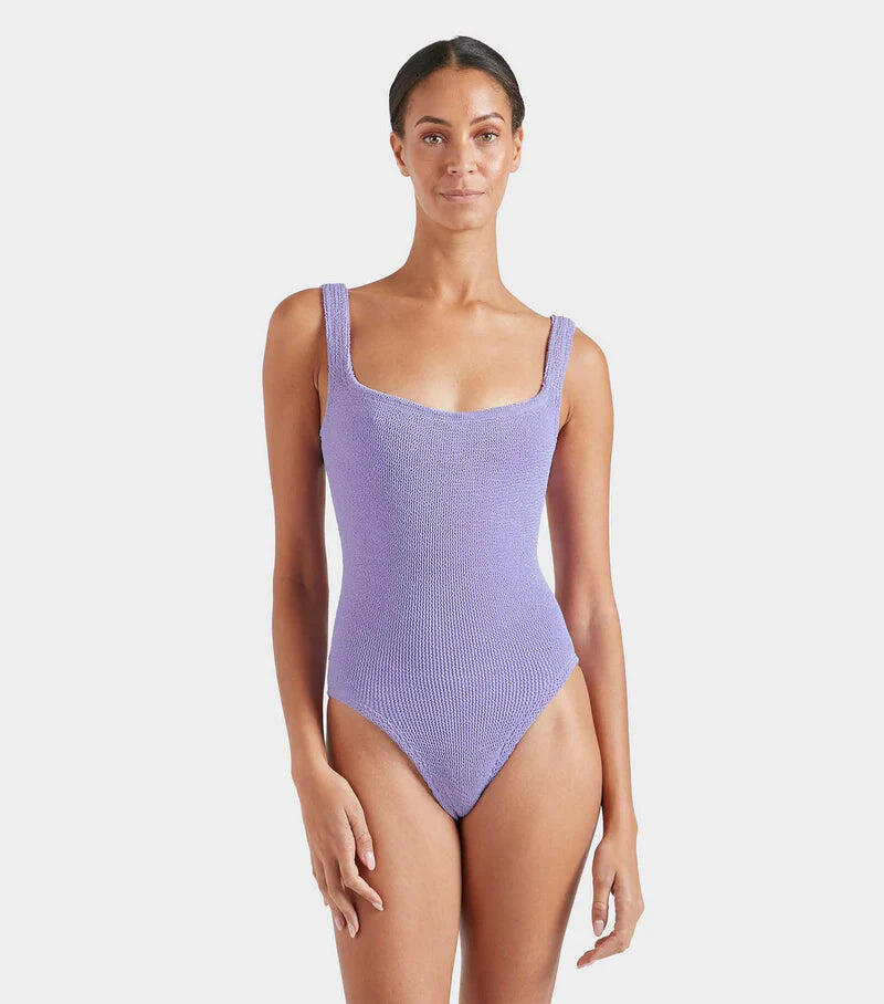 Classic Square Neck Swim Lilac