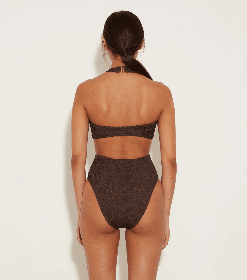 Ursula One Piece Metallic Chocolate - ONE SIZE - One Piece