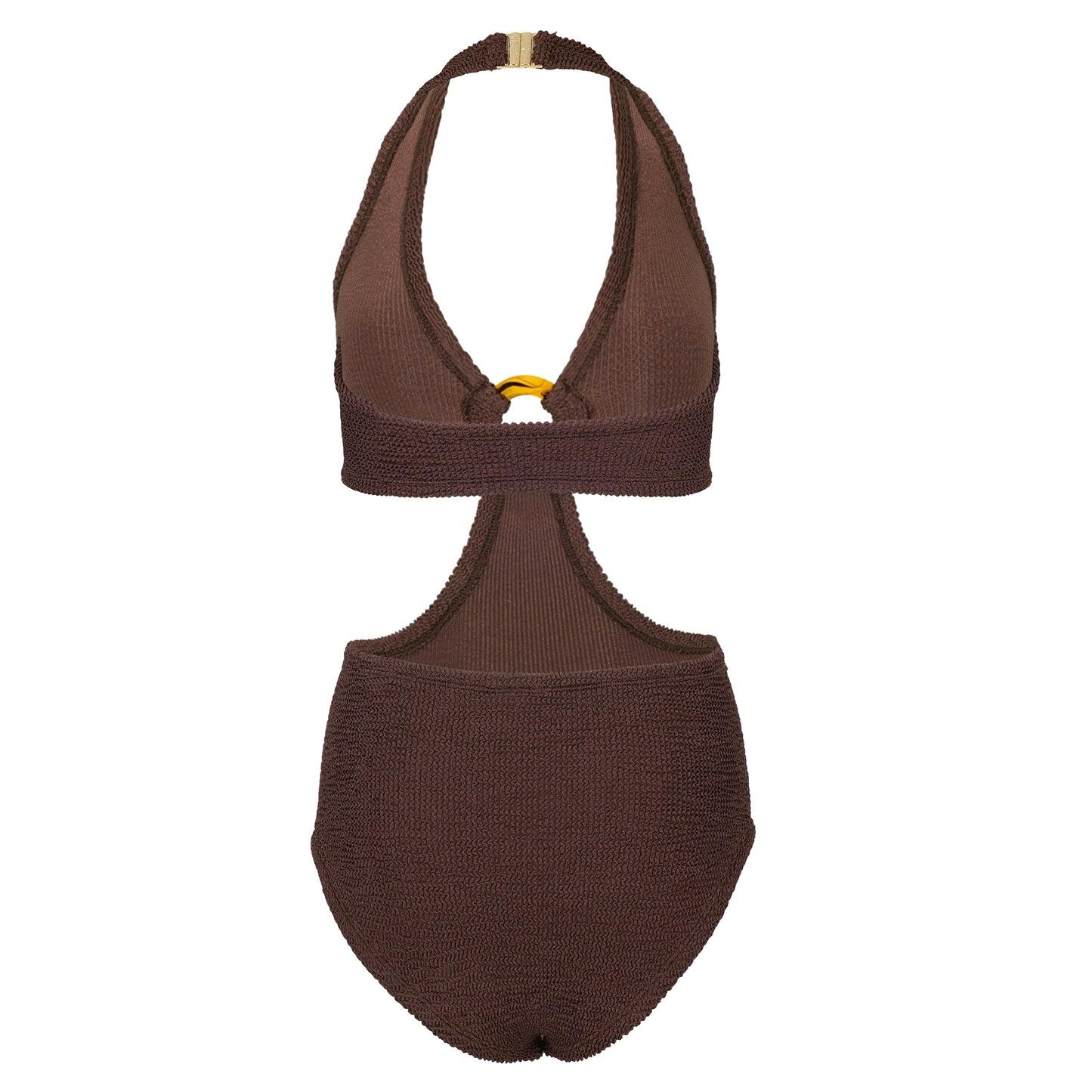Ursula One Piece Metallic Chocolate - ONE SIZE - One Piece