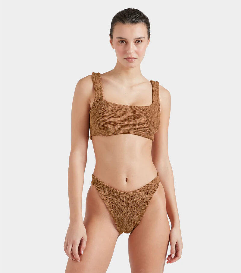 Xandra Bikini Metallic Cocoa
