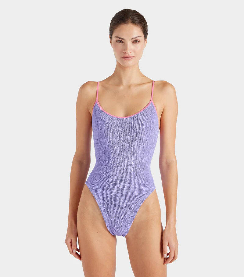 Pamela Swim Contrast Lilac/Bubblegum