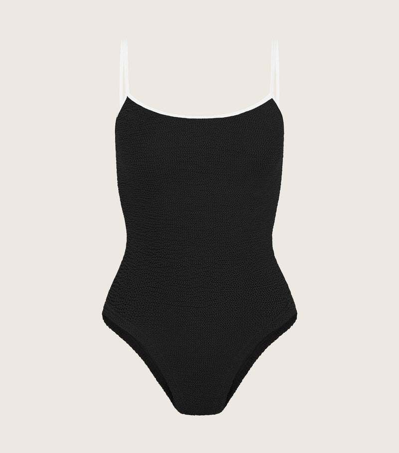 Pamela Swim Contrast Black/White