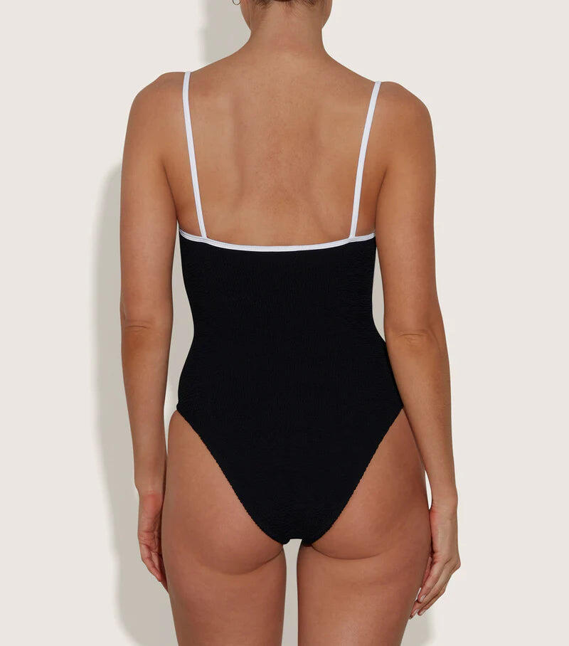 Pamela Swim Contrast Black/White