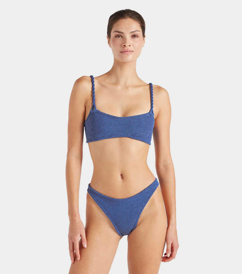 Phoebe Bikini Metallic Denim