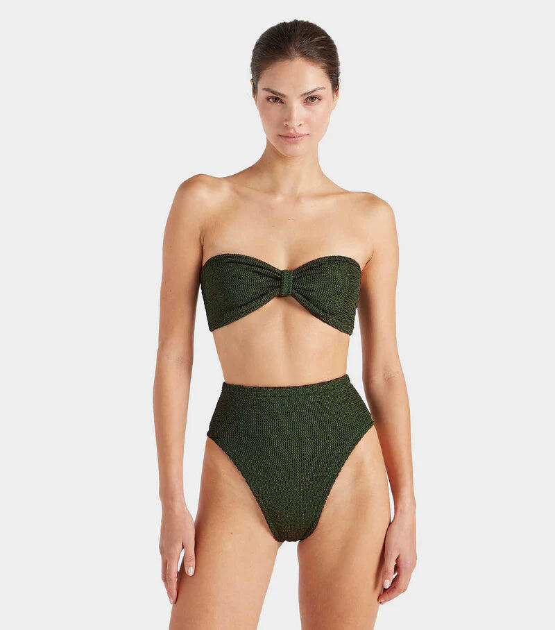 Ruby Bikini Metallic Khaki