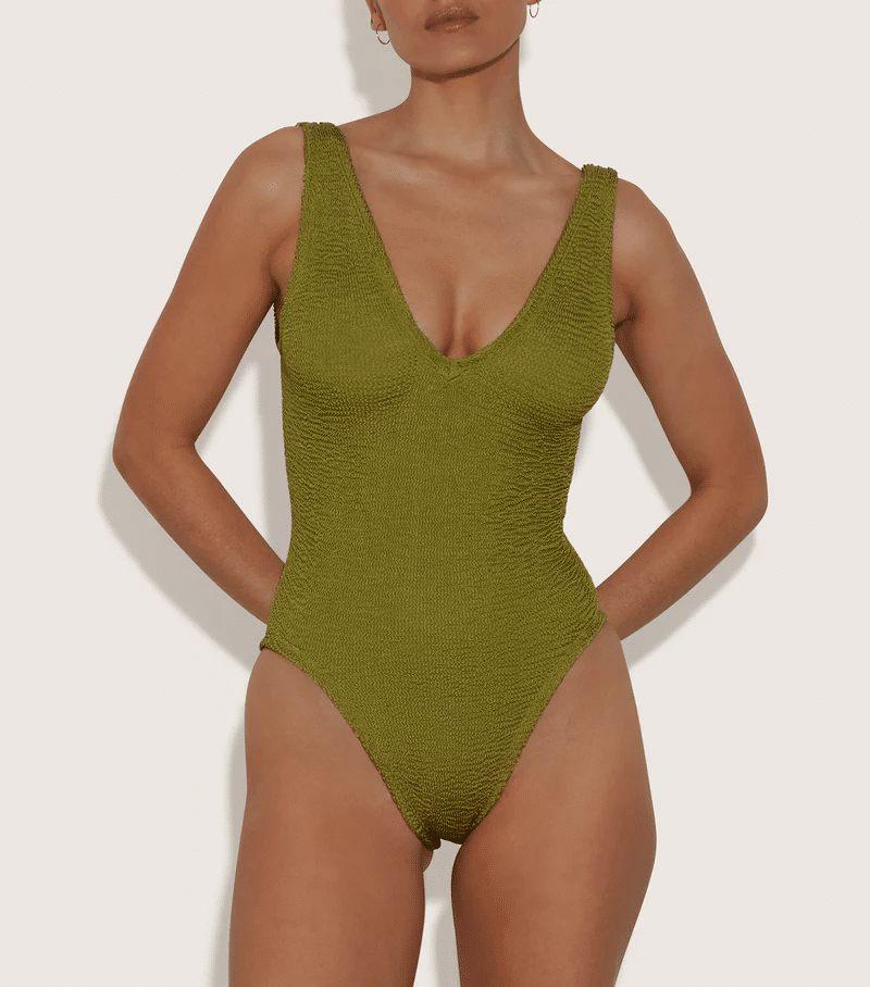 Sadie Swim Metallic Moss - ONE SIZE - One Piece