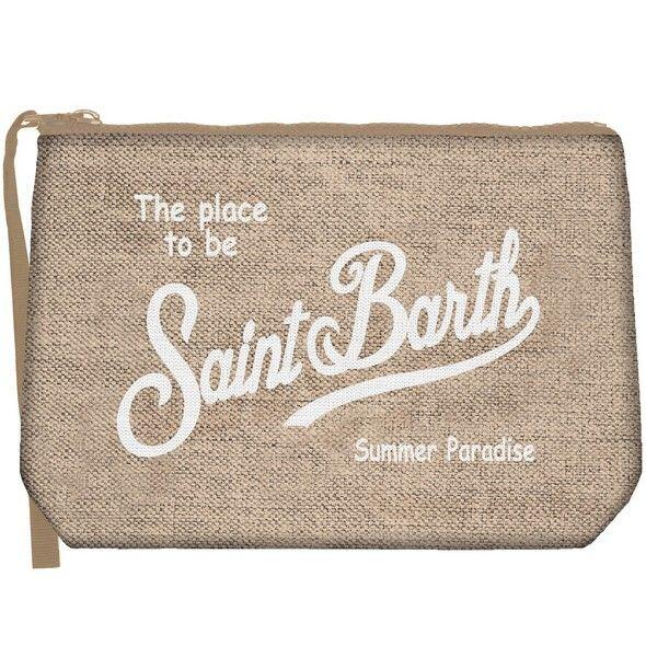 Aline Linen Pouch Beige