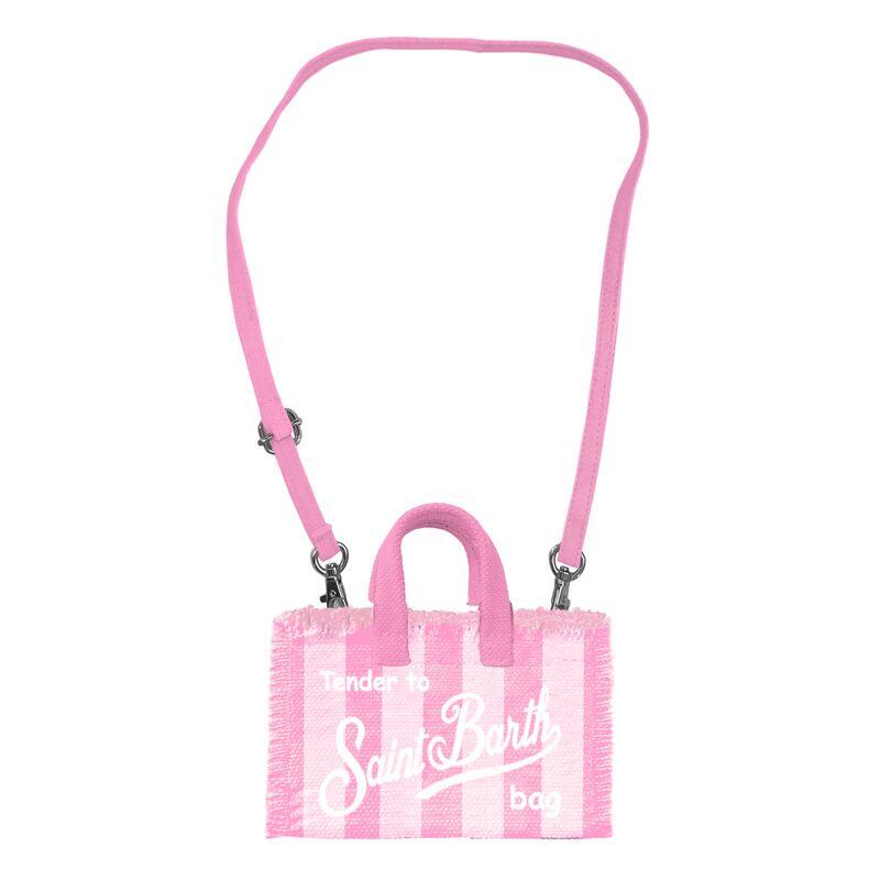 Phone Bag Stripes Pop Pink & White