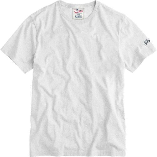 Ecstasea Man Linen T-shirt White