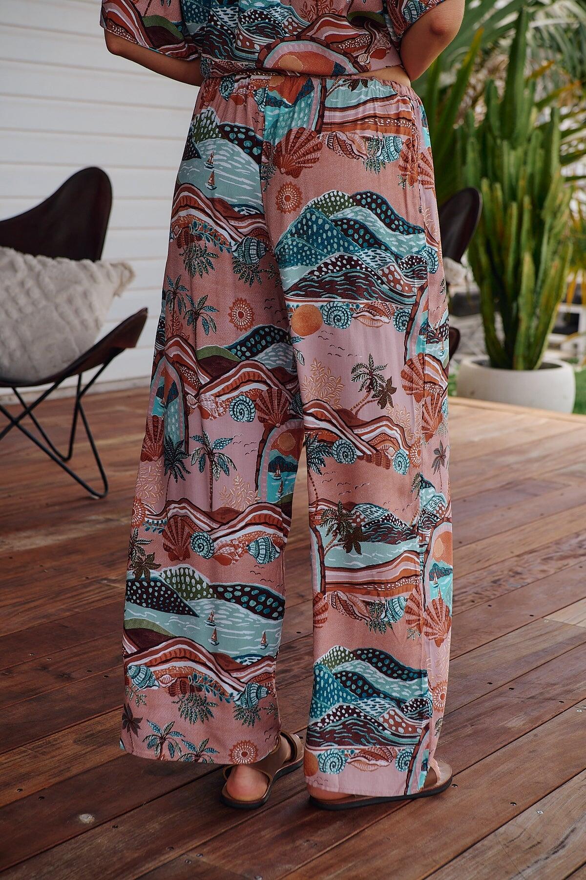 Lakeside Serenity Print Cici Pant - Bottoms