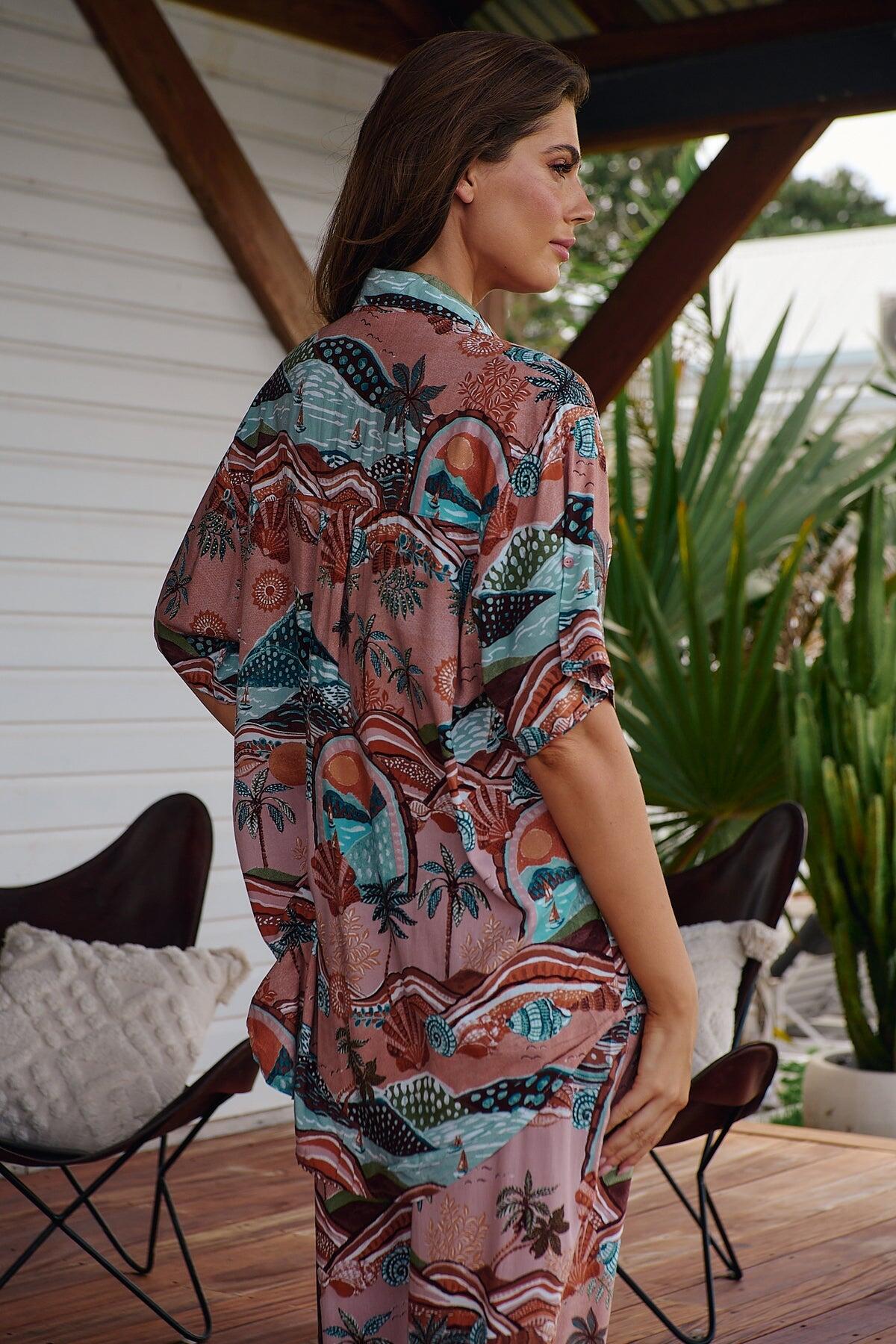 Lakeside Serenity Print Lola Shirt - Top